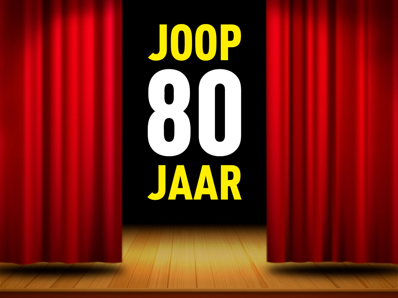 Joop 80 jaar theatertour